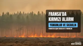 Fransa'da Aşırı Sıcaklar ve Yangınlar Nedeniyle 37 Vilayette Kırmızı Alarm Verildi