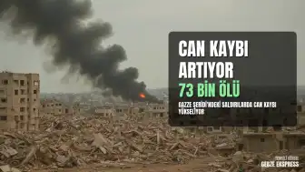 Gazze Şeridi'ndeki İsrail Saldırılarında Can Kaybı 73 Bin 74'e Yükseldi