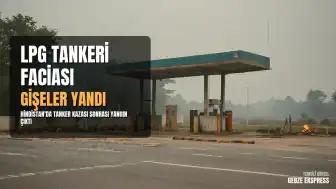 Hindistan Uttar Pradesh'te LPG Tankeri Kazası: Gişelerde Yangın Çıktı