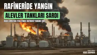 İran'ın Loristan Eyaletindeki Bir Rafineride Yangın Meydana Geldi