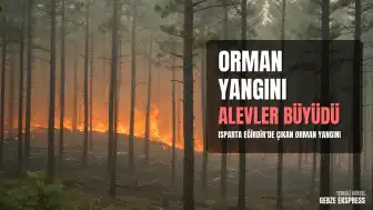 Isparta Eğirdir'de Orman Yangını: Alevler Ormanlık Alana Sıçradı