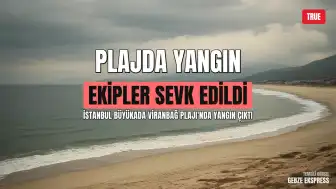 İstanbul Büyükada Viranbağ Plajı'nda Yangın Çıktı