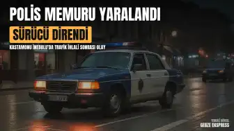 Kastamonu İnebolu'da Trafiğe Kapalı Yoldan Geçmek İsteyen Sürücü Polisi Yaraladı