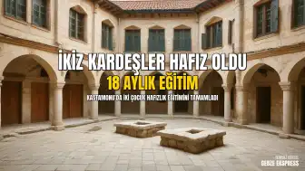 Kastamonu'da İkiz Kardeşler Hafızlık Eğitimini Tamamladı