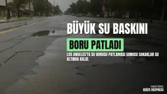 Los Angeles Sunset Boulevard'da Su Borusu Patlaması: Büyük Çöküntü ve Su Baskını