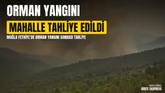 Muğla'nın Fethiye İlçesinde Orman Yangını: İnlice Mahallesi Tahliye Edildi, Müdahale Sürüyor