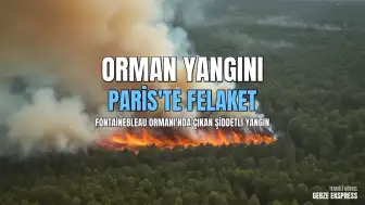 Paris Yakınlarındaki Fontainebleau Ormanı'nda Büyük Yangın: İtfaiye Uçakları Göreve Çağrıldı