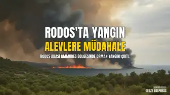 Rodos Adası Ammudes Bölgesinde Orman Yangını Meydana Geldi