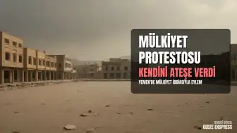 Sana'da Mülkiyet İddiasıyla Kendini Ateşe Veren Protestocu Hastaneye Kaldırıldı