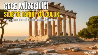 Side Antik Kenti Gece Müzeciliği Uygulamasıyla Turistlerin Odağında