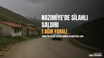 Tunceli Nazımiye'de Silahlı Saldırı: 1 Ağır Yaralı