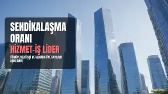 Türkiye'deki Sendikalaşma Oranları Açıklandı: En Yüksek Üye Sayısına Hizmet-İş Sahip