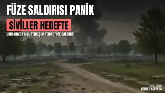 Ukrayna'da Rus Füzeleri Sivil Yerleşim Alanlarını Hedef Aldı: O Anlar Kamerada