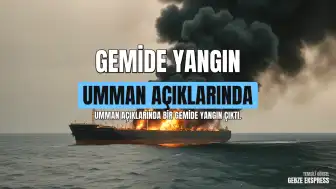 Umman açıklarında bir gemide yangın tespit edildi