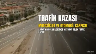 Adana'da Trafik Kazası: Motosikletteki 2 Kişi Yaralandı