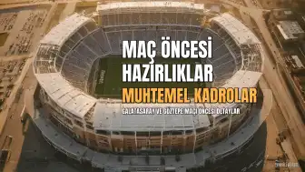 Galatasaray ve Göztepe Maçına Hazırlık: Muhtemel Kadrolar Açıklanıyor