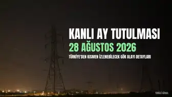 Parçalı Kanlı Ay Tutulması 28 Ağustos 2026'da Türkiye'den Kısmen Görülebilecek