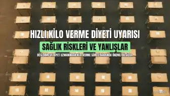 Uzmanlardan Hızlı Kilo Verme Diyeti Hakkında Uyarı: Sağlık Riskleri ve Yanlışlar