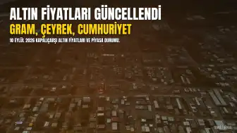 10 Eylül 2026 Altın Fiyatları: Gram, Çeyrek ve Cumhuriyet Altını Güncel Durum