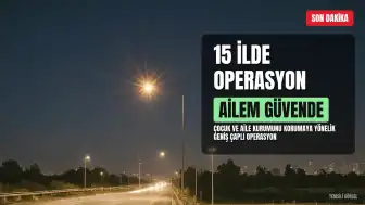 15 İlde "Ailem Güvende" Operasyonu: 162 Şüpheli Hakkında İşlem Yapıldı