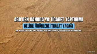 ABD'den Kanada Ürünlerine İthalat Yasağı: Üç Sektör Hedef Alındı