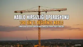 Aliağa'da Kablo Hırsızlığı Operasyonu: 700 Bin Liralık Vurgun Yapan 3 Şüpheli Tutuklandı