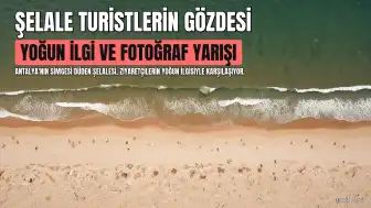 Antalya'da Düden Şelalesi Turistlerin Gözdesi Oldu