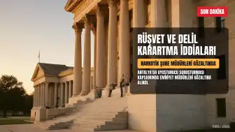 Antalya'da Narkotik Şube Müdürü ve Eski Müdür Gözaltına Alındı