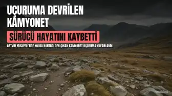 Artvin'de Uçuruma Devrilen Kamyonetin Sürücüsü Hayatını Kaybetti