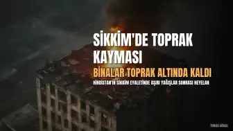 Hindistan'da Toprak Kayması: Çok Sayıda Bina Zarar Gördü, Can Kaybı Yaşanmadı