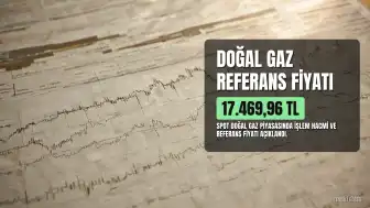 Spot Doğal Gazın Referans Fiyatı Dün 17.469,96 TL Oldu