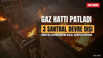 Suriye'de Gaz Hattı Patlaması 3 Elektrik Santralini Devre Dışı Bıraktı