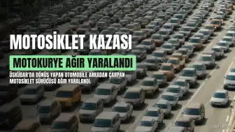 Üsküdar'da Motosiklet Kazası: Motokurye Ağır Yaralandı, Kaza Kameraya Yansıdı