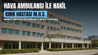 Darende'de Kırık Hastası 20 Yaşındaki M.H.S. Hava Ambulansı ile Malatya'ya Nakledildi