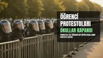Fransa'da Öğrenci Protestoları Yaygınlaştı: 400 Okul Kapalı Kaldı, 1793 Gözaltı