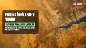 İngiltere'de Fırtına Austen Etkili Oluyor: Sarı ve Amber Uyarılar Devam Ediyor