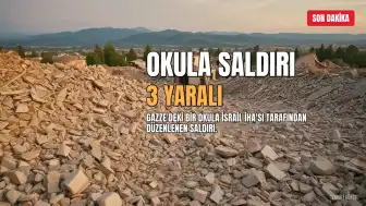 İsrail İHA'sı Gazze'deki Okulu Vurdu: Biri Çocuk 3 Yaralı