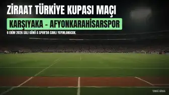 Karşıyaka - 1923 Afyonkarahisarspor Ziraat Türkiye Kupası Maçı A Spor'da Canlı Yayınlanacak