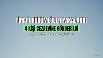 Muş'ta Firari 4 Hükümlü Yakalandı, Cezaevine Teslim Edildi