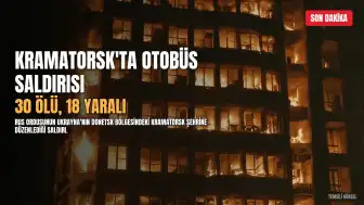 Rus ordusunun Kramatorsk'taki otobüs saldırısında 30 kişi hayatını kaybetti, 18 yaralı
