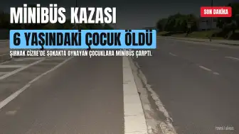 Şırnak'ta Minibüs Kazası: 6 Yaşındaki Çocuk Hayatını Kaybetti, Bir Çocuk Yaralandı
