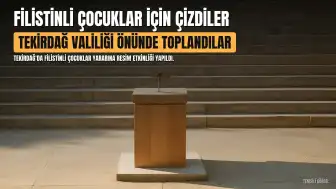 Tekirdağ'da Filistinli Çocuklar İçin Resim Etkinliği Düzenlendi