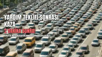 Yardım Teklifini Reddeden Motosiklet Sürücüsü 2 Dakika Sonra Kaza Yaptı