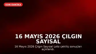 16 Mayıs 2026 Çılgın Sayısal Loto Sonuçları Açıklandı: Büyük İkramiye Devretti