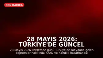28 Mayıs 2026: Türkiye'de Güncel Deprem Bilgileri ve AFAD Verileri