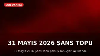31 Mayıs 2026 Şans Topu Çekiliş Sonuçları Açıklandı: 46 Milyon TL'lik İkramiye