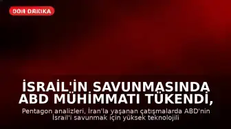 İsrail'in Savunmasında ABD Mühimmatı Tükendi, Pentagon Stoklar Endişeli