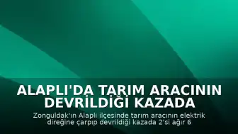Alaplı'da Tarım Aracının Devrildiği Kazada 6 Kişi Yaralandı