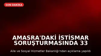 Amasra'daki İstismar Soruşturmasında 33 Tutuklama: Bakanlık Açıklama Yaptı