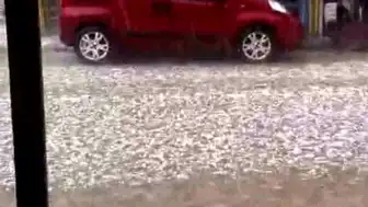 Ankara'da Şiddetli Dolu Yağışı Hayatı Olumsuz Etkiledi